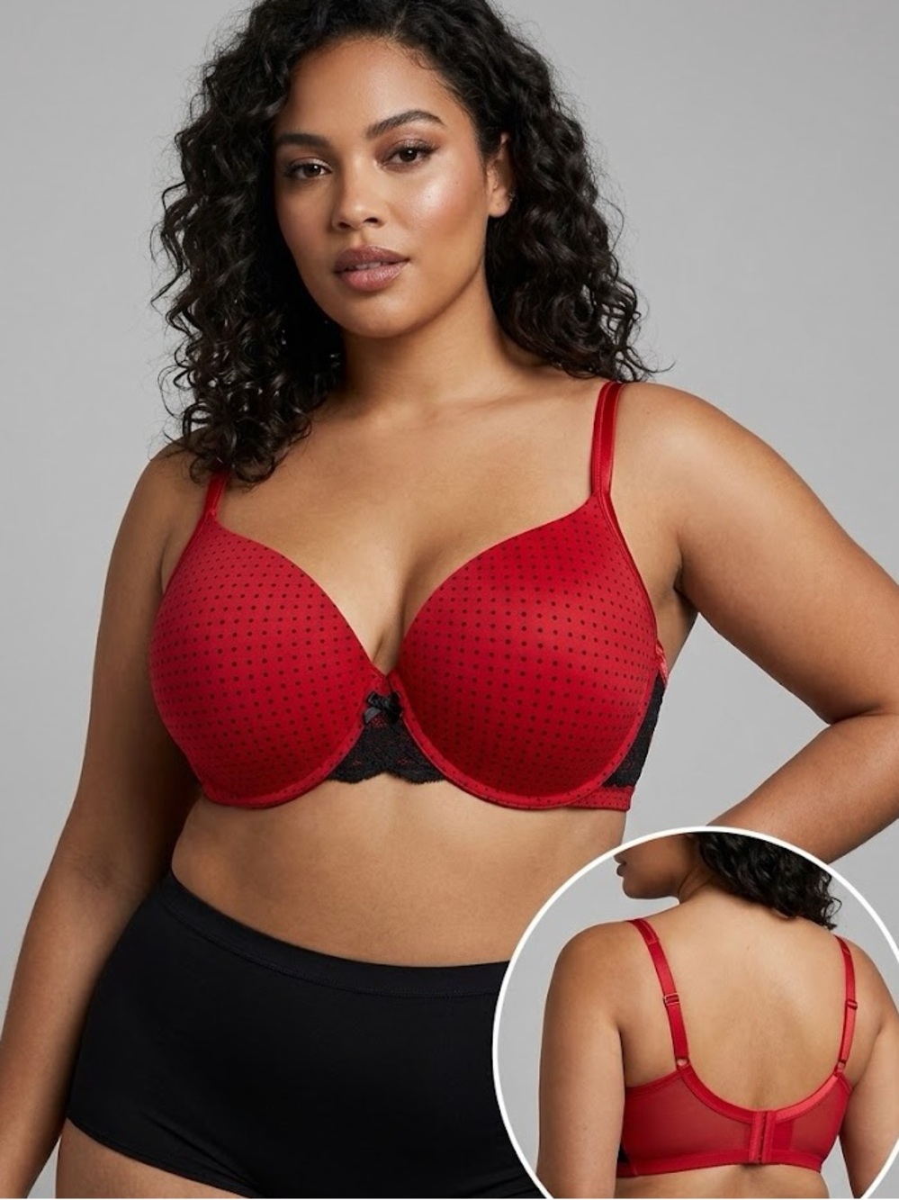 TiVoglio Penningtons Padded Underwire Push-up Plunge Bra size 42H Elena Red Sexy